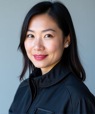 Professional headshot of Dr. Sophia Chen, Chief Aerodynamics Specialist.